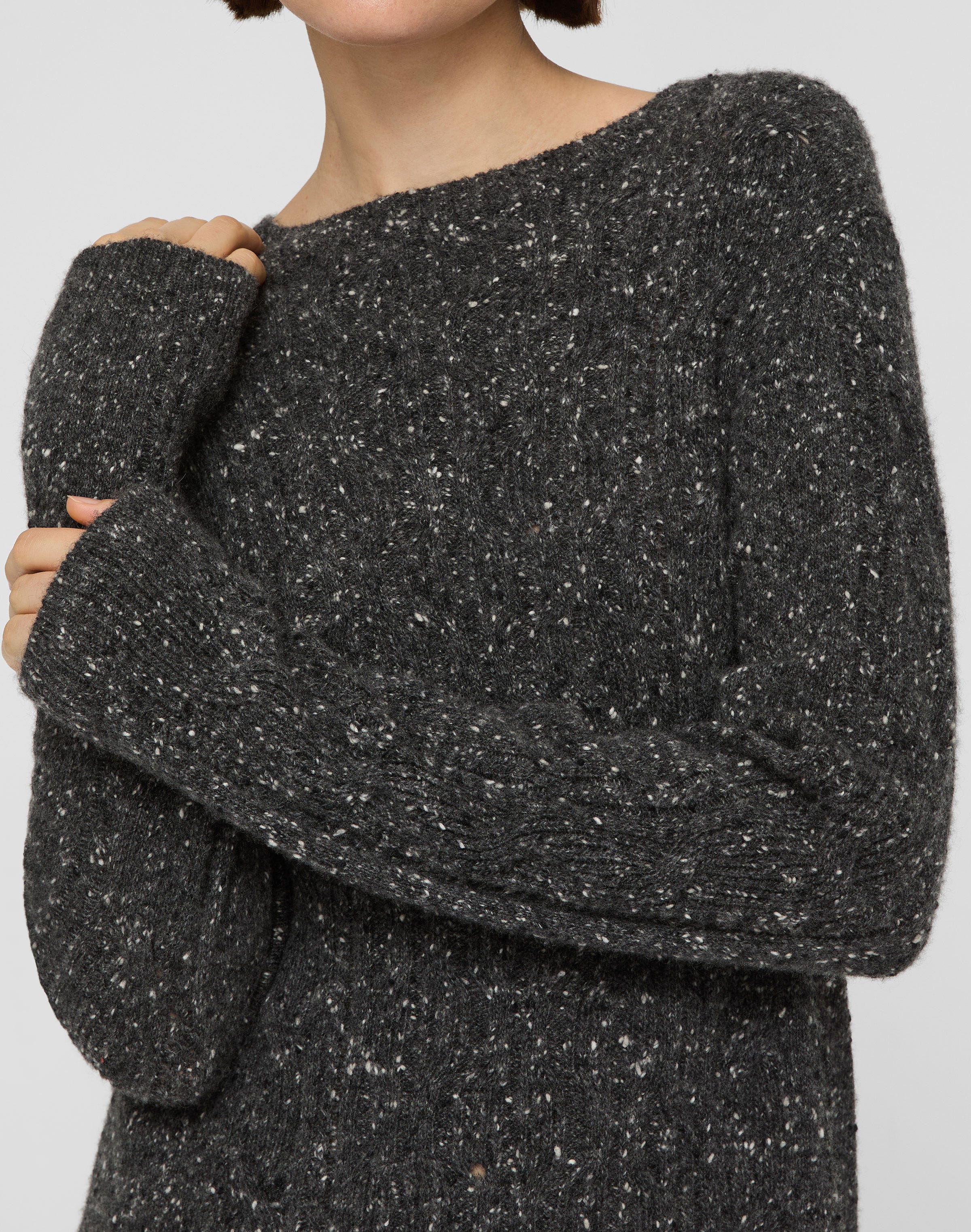 Cashmere Donegal Cable Sweater Dress