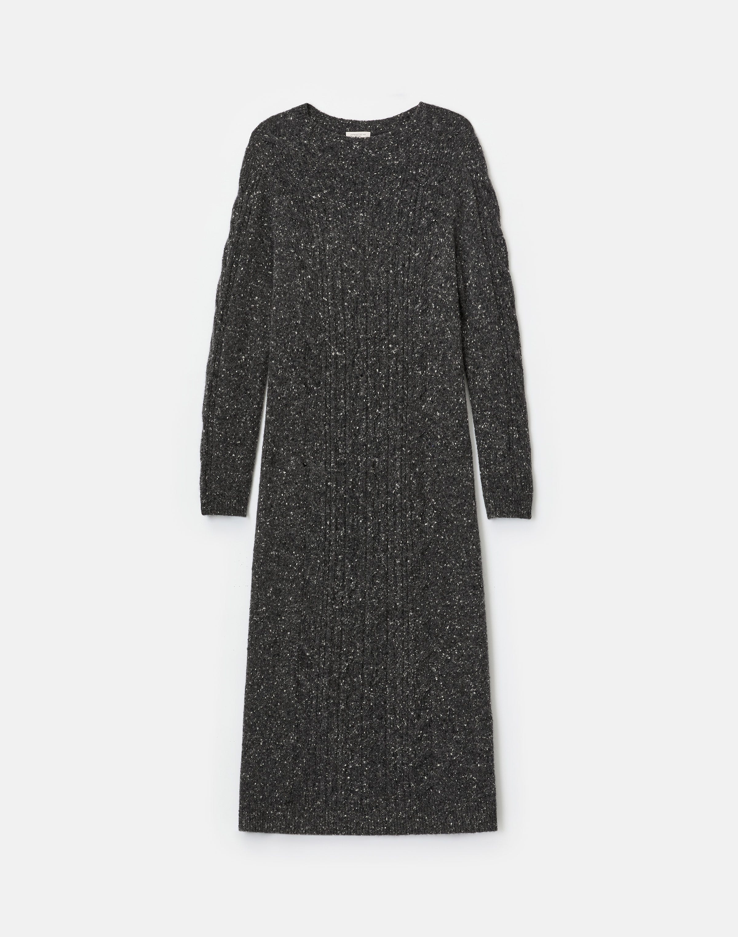 Cashmere Donegal Cable Sweater Dress