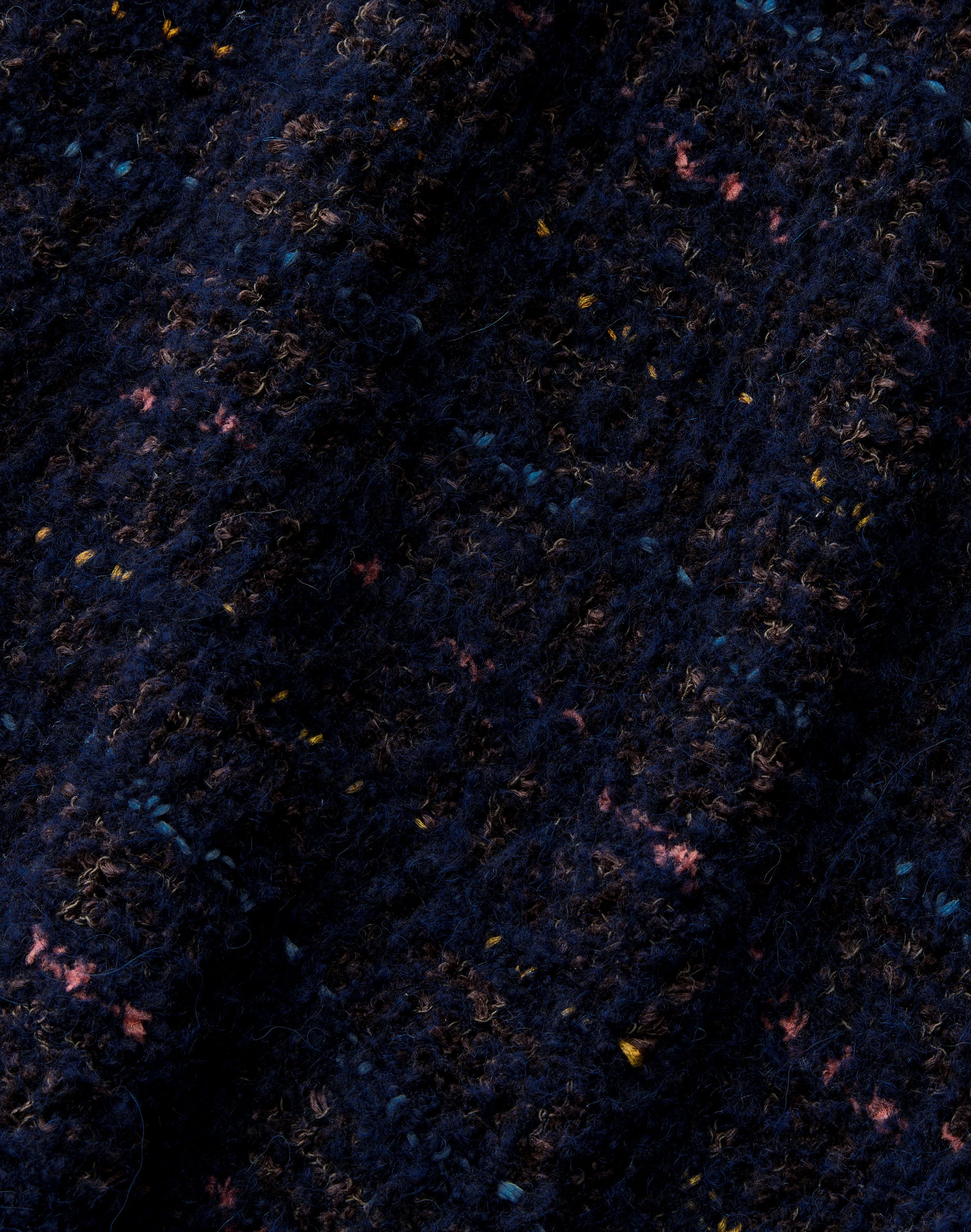 Lofty Alpaca-Linen Bouclé Turtleneck Sweater