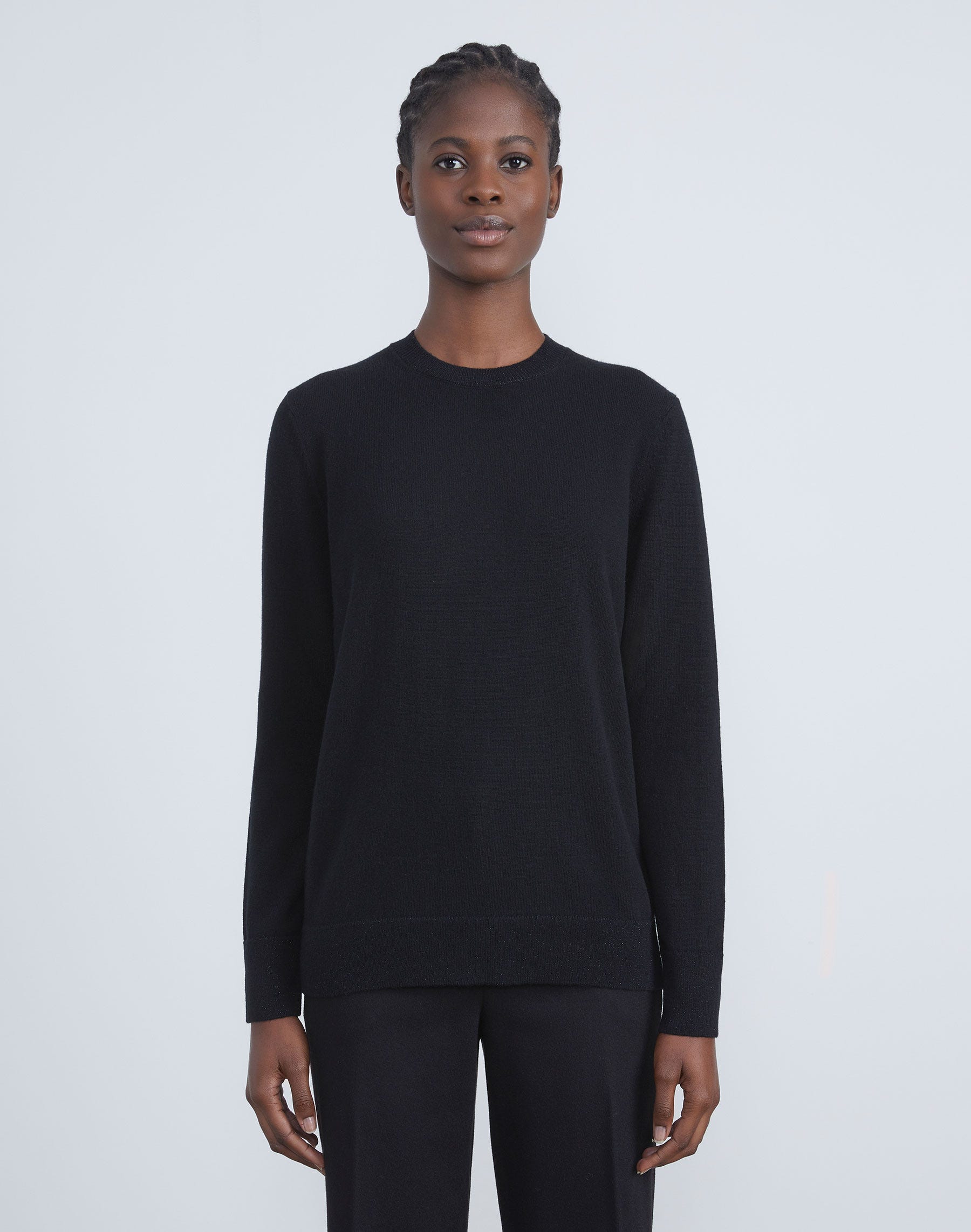 Plus-Size Cashmere Crewneck Sweater