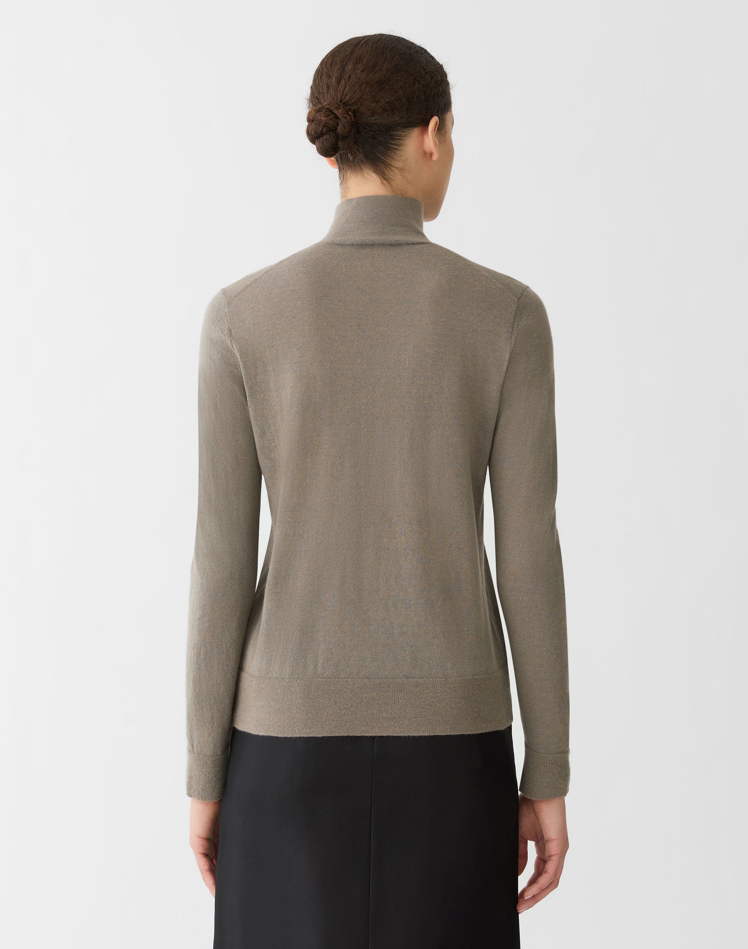 Brushed Fusion Split Stand Collar Sweater